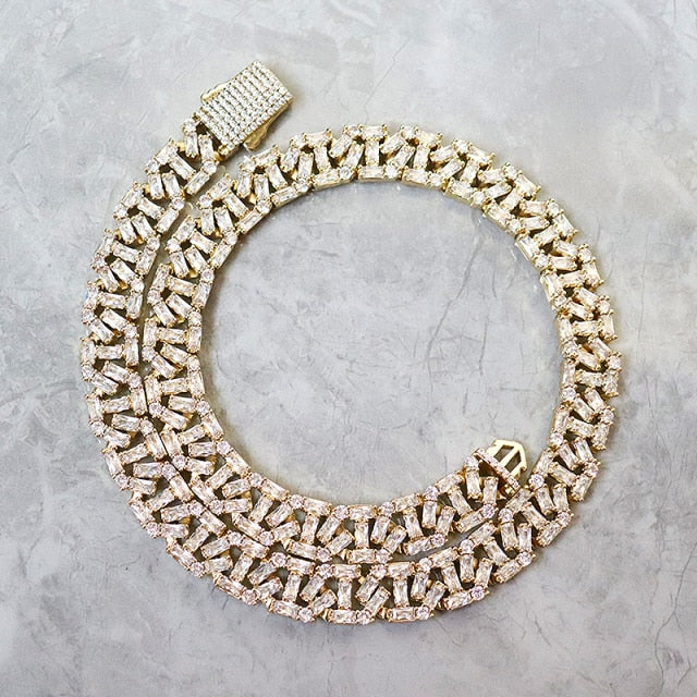 13mm Square Cut Baguette Mariner Chain - Different Drips