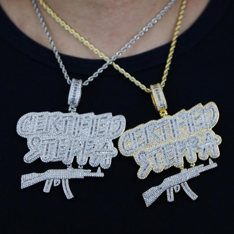 Iced Out CERTIFIED STEPPA Pendant - Different Drips