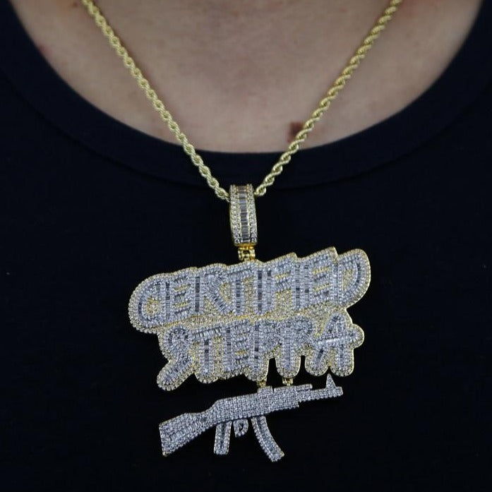 Iced Out CERTIFIED STEPPA Pendant - Different Drips