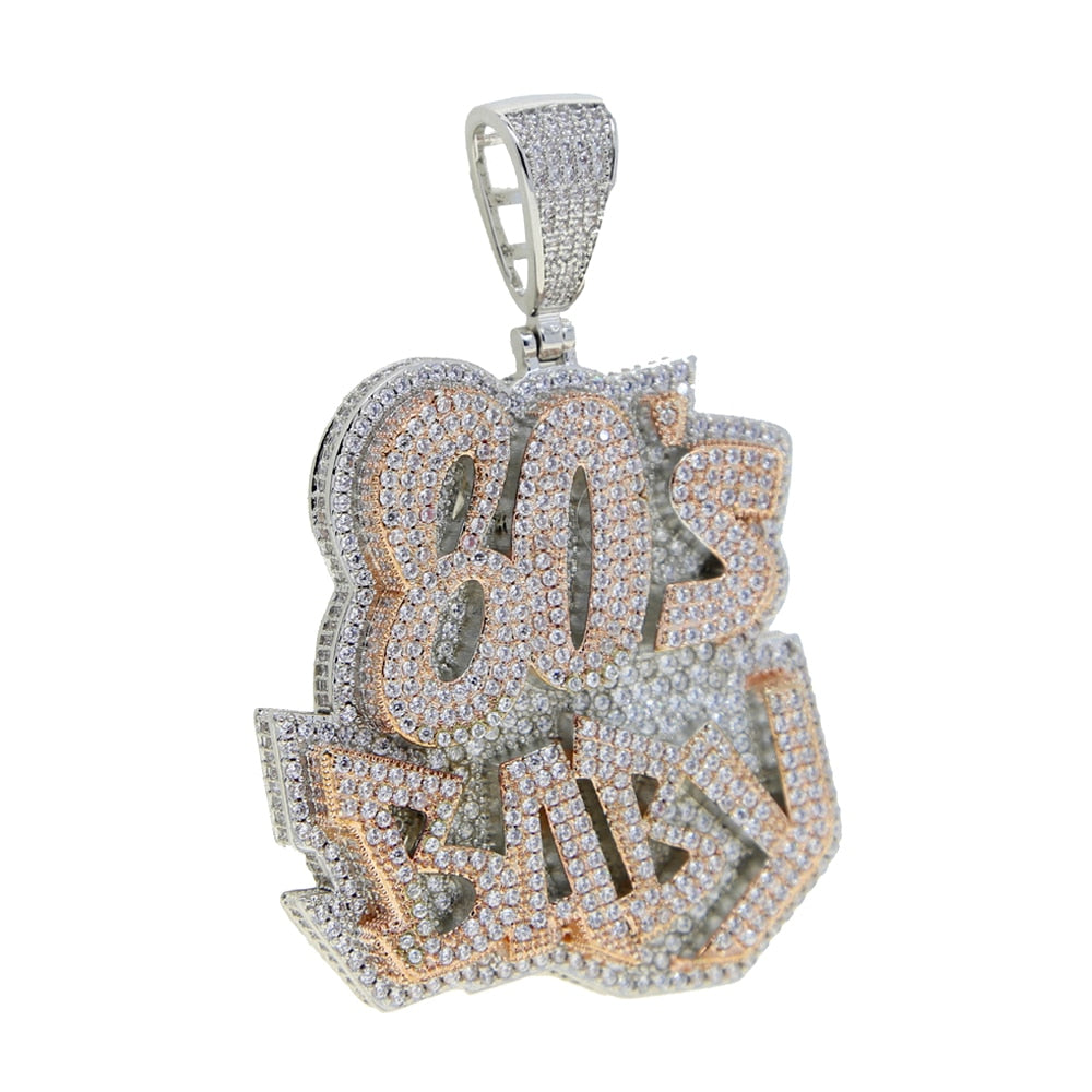 Iced Out 80'S BABY Pendant - Different Drips