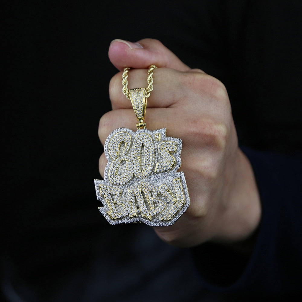 Iced Out 80'S BABY Pendant - Different Drips