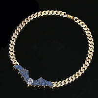 Thumbnail for Blue Bat Yellow Gold Cuban Chain - Different Drips