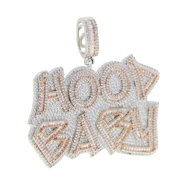 Iced Out HOOD BABY Pendant - Different Drips