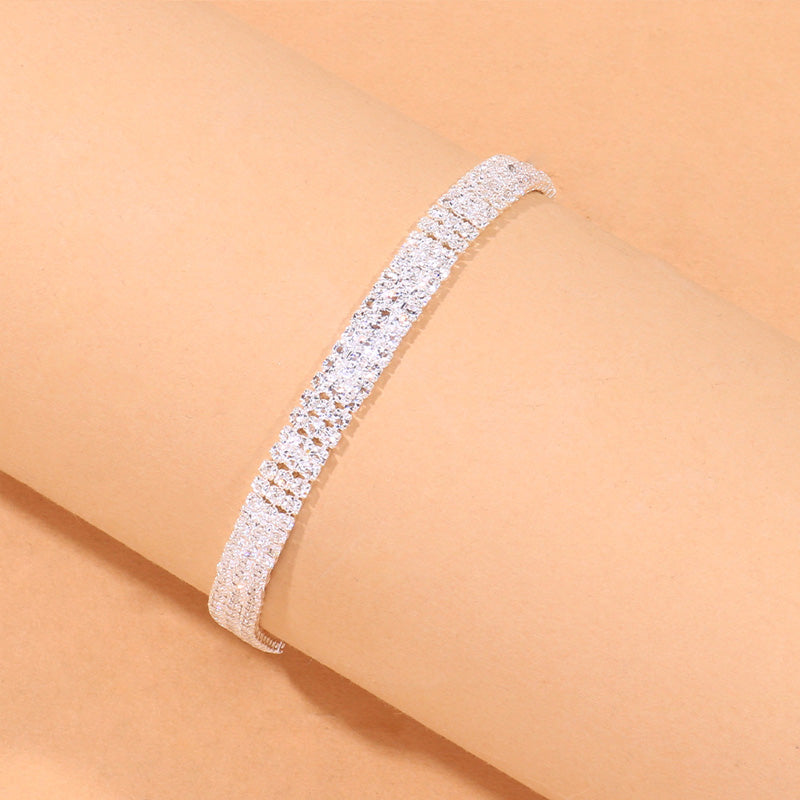 Multilayer Tennis Anklet - Different Drips