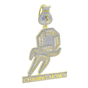 Baguette Chasing Money Pendant - Different Drips