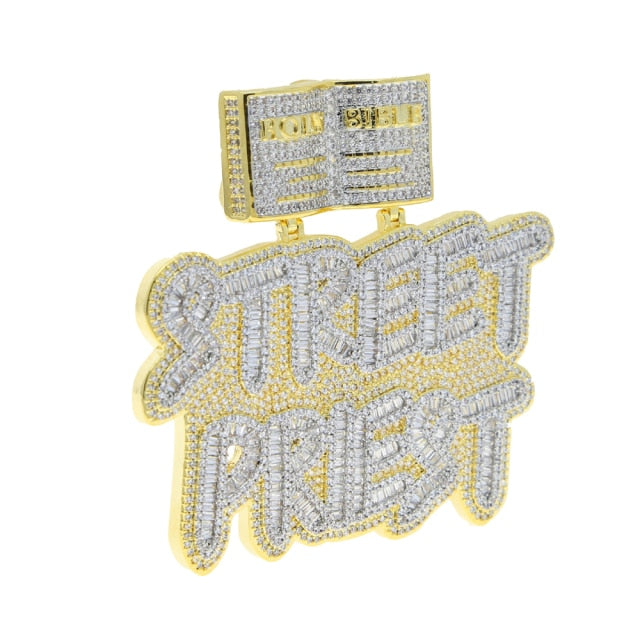 Iced Out STREET PRIEST Pendant - Different Drips
