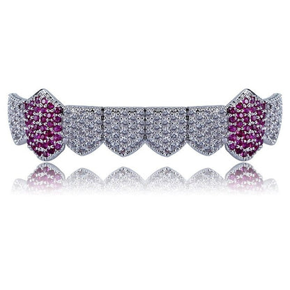 Multi-Color Bottom Fang Grillz - Different Drips