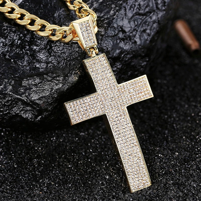 Iced Out Cross Chain - Different Drips