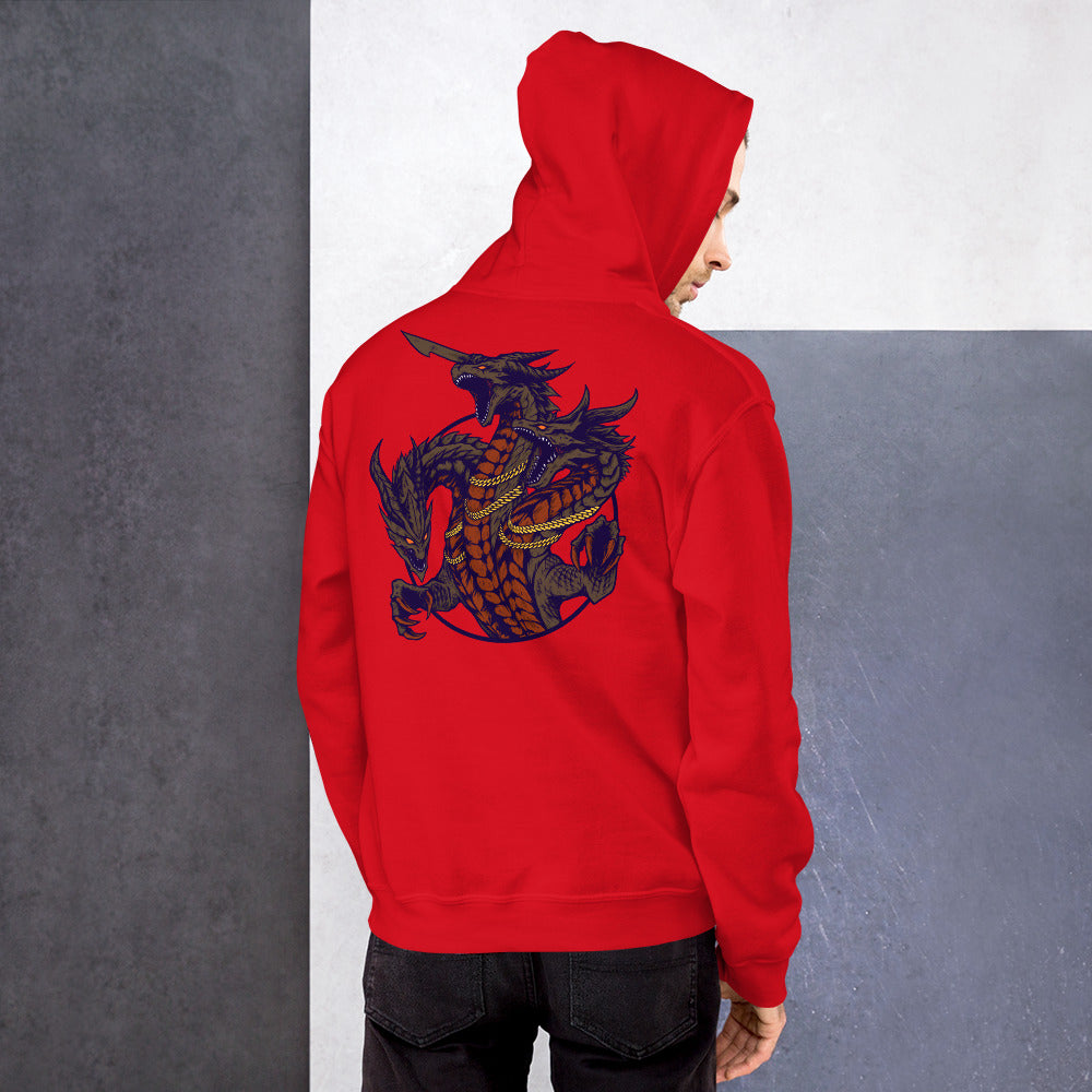 'Lava' Dragon Hoodie in Red - Different Drips