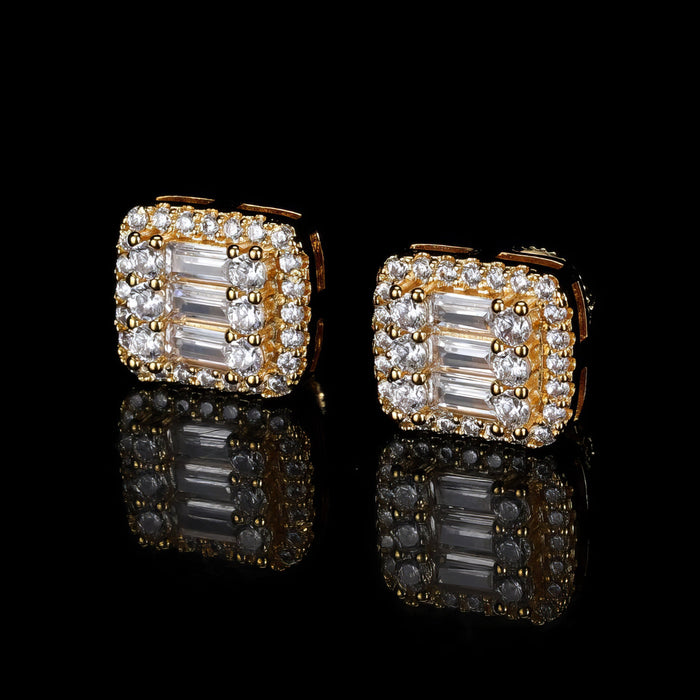 10mm Baguette Earrings - Different Drips