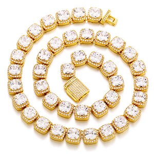 10mm Glacier Clustered Tennis Chain - Different Drips